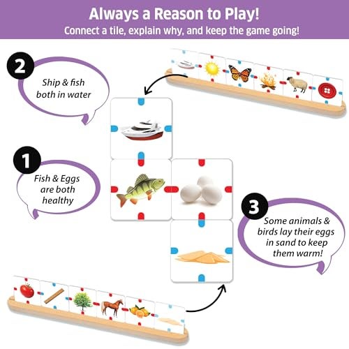 Chalk and Chuckles Why Connect Board Games for Kids 5+ Years, Fun Family Game, Learning & Educational Toy, Gift for Girls, Boys Age 6, 7, 8, 9 and up, - Image 3