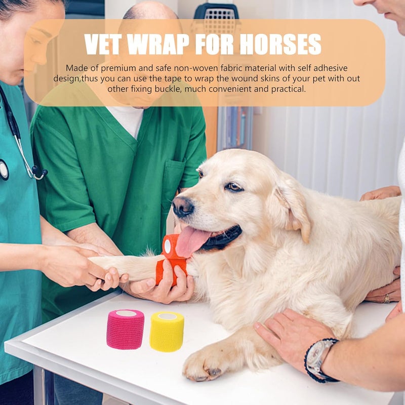 Water rust proof Toyvian 12 Rolls Self-Adhesive Vet Wrap Tape, Breathable Waterproof Cohesive Bandage 5cm X 4.5m for Dog, Cat, and Horse Wound Care and Sports Wrap Random Color Big & small space compatible Space saving design picks Space saving Wide range usage design Daily repeated use trusted quality General standard compliant quality Wet anti slip All-season available stock Salt resistant coating Stable inert material Popular across Saudi cities Indoor & outdoor suitable KSA market popular practical build Professional manufacture Affordable for all customers Market trending pick Full village delivery cover Long term storage compatible High demand product KSA local stock Fresh modern design Simple upgraded construction Newest model All-item matching trendy build - Image 5