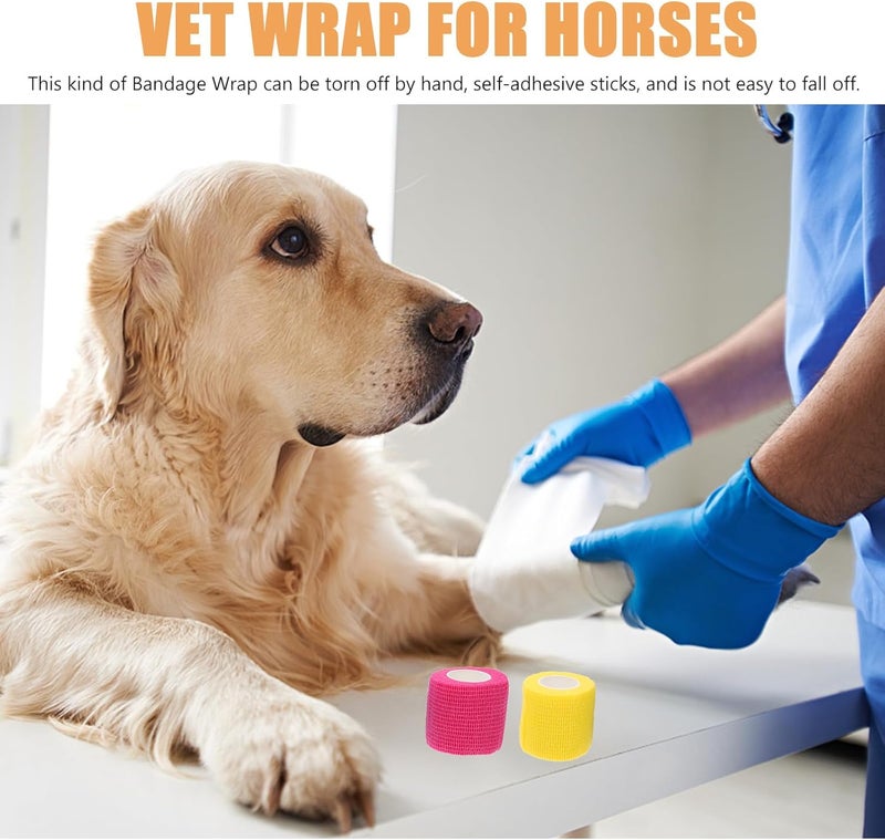 Water rust proof Toyvian 12 Rolls Self-Adhesive Vet Wrap Tape, Breathable Waterproof Cohesive Bandage 5cm X 4.5m for Dog, Cat, and Horse Wound Care and Sports Wrap Random Color Big & small space compatible Space saving design picks Space saving Wide range usage design Daily repeated use trusted quality General standard compliant quality Wet anti slip All-season available stock Salt resistant coating Stable inert material Popular across Saudi cities Indoor & outdoor suitable KSA market popular practical build Professional manufacture Affordable for all customers Market trending pick Full village delivery cover Long term storage compatible High demand product KSA local stock Fresh modern design Simple upgraded construction Newest model All-item matching trendy build - Image 3