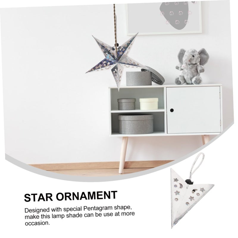 5pcs Star Lampshade Paper Light Garland For Ceiling Wedding Party Decor - Image 5