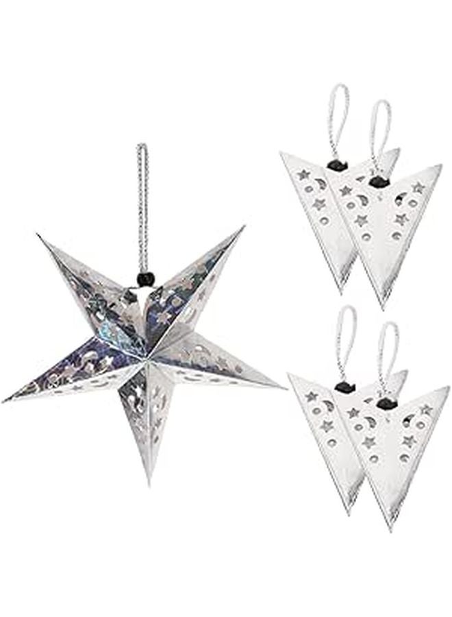 5pcs Star Lampshade Paper Light Garland For Ceiling Wedding Party Decor - Image 1