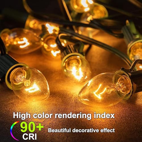 PaeorRorL Night Light Bulbs - 7 Watt Clear Light Bulbs for Night Lights ,Christmas Lights,Table Lamps, Porch,Salt Lamp - 120V E12 Base C7 Mini Small Incandescent Light Bulb - Dimmable - Warm White,15 Packs - Image 5