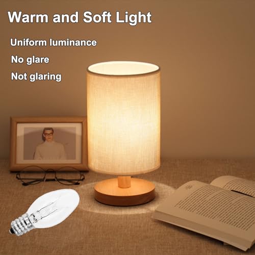 PaeorRorL Night Light Bulbs - 7 Watt Clear Light Bulbs for Night Lights ,Christmas Lights,Table Lamps, Porch,Salt Lamp - 120V E12 Base C7 Mini Small Incandescent Light Bulb - Dimmable - Warm White,15 Packs - Image 4