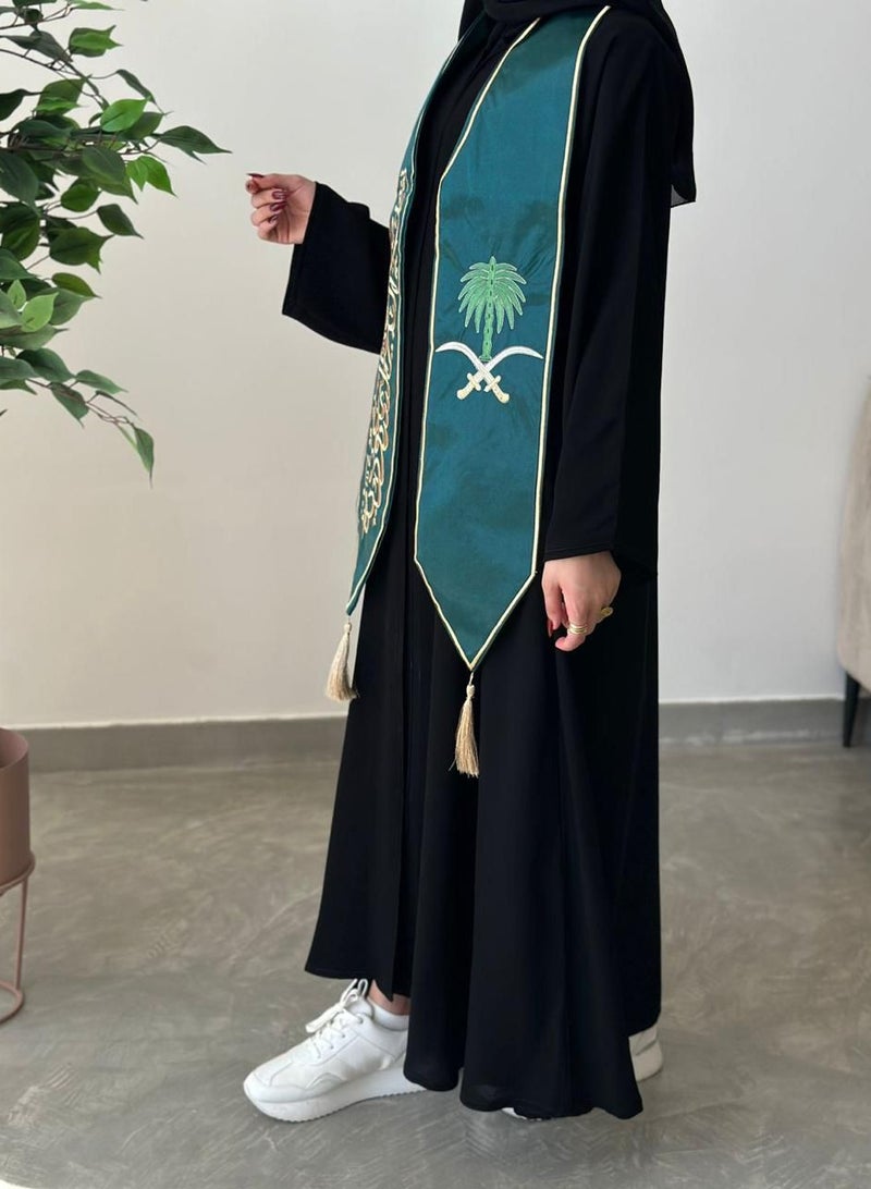 Luxurious scarf - embroidered Saudi Arabia with country logo - Image 3