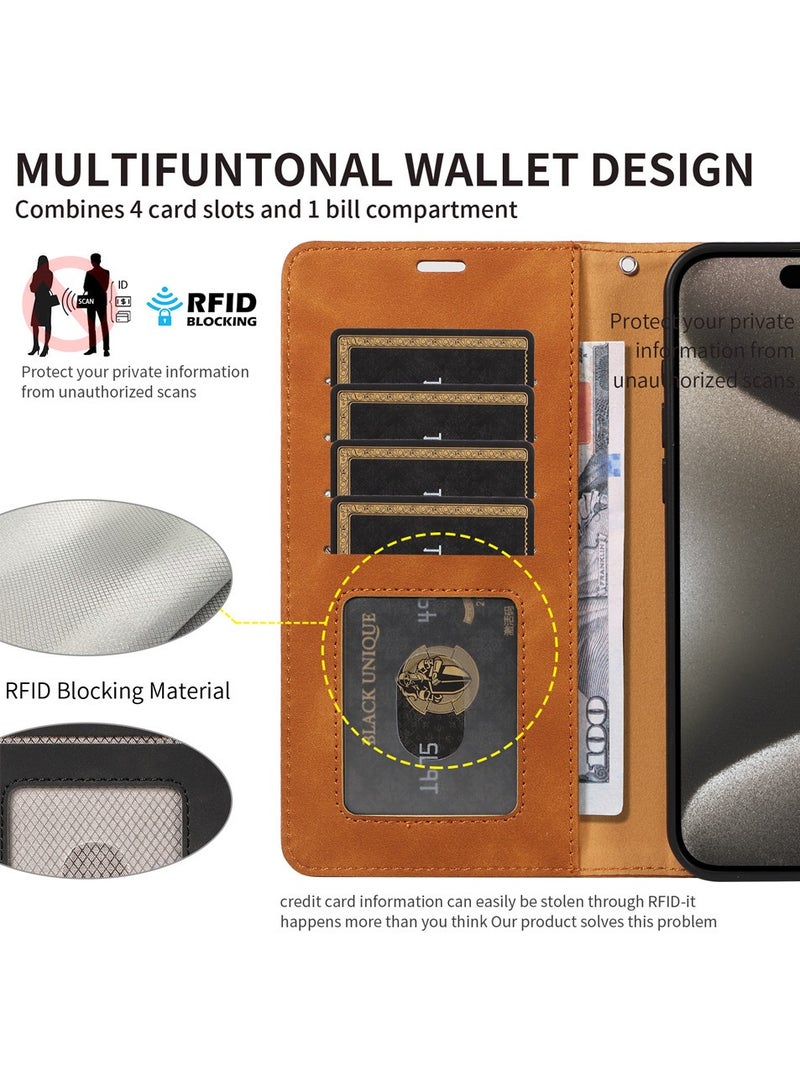 حافظة جلدية فاخرة لأيفون 16 برو ماكس مع توافق مع ميغ سيف، حماية متينة، وتصميم نحيف - مثالية للاستخدام اليومي - Image 2