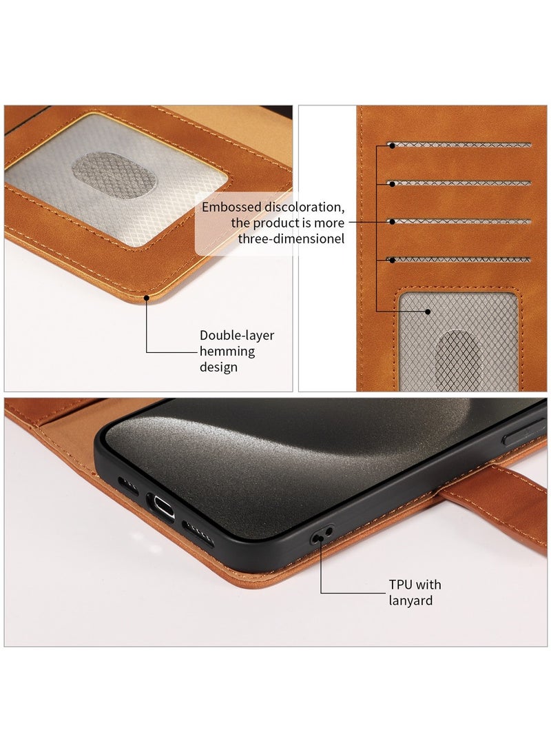 حافظة جلدية فاخرة لأيفون 16 برو ماكس مع توافق مع ميغ سيف، حماية متينة، وتصميم نحيف - مثالية للاستخدام اليومي - Image 3