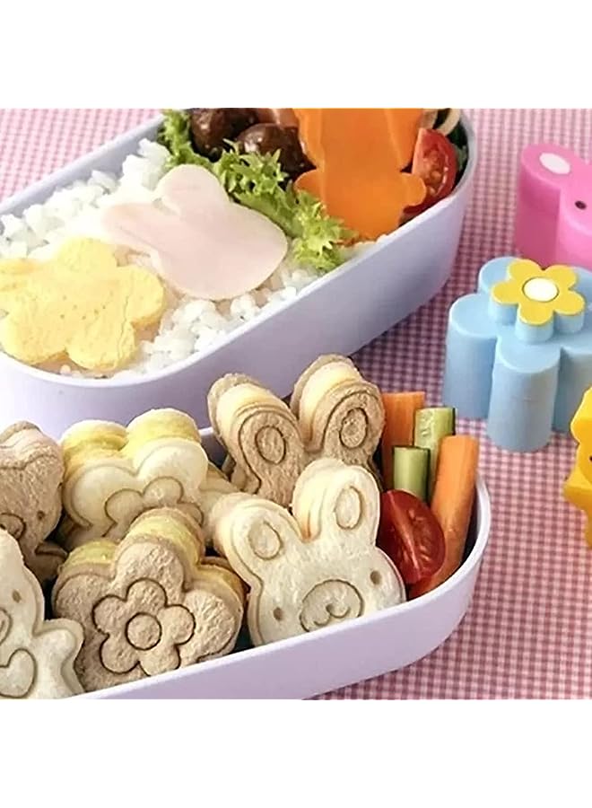 Raxoom طقم سكاكين ساندويتش على شكل بينتو للأطفال، متعدد الألوان، 3 قطع - Image 1