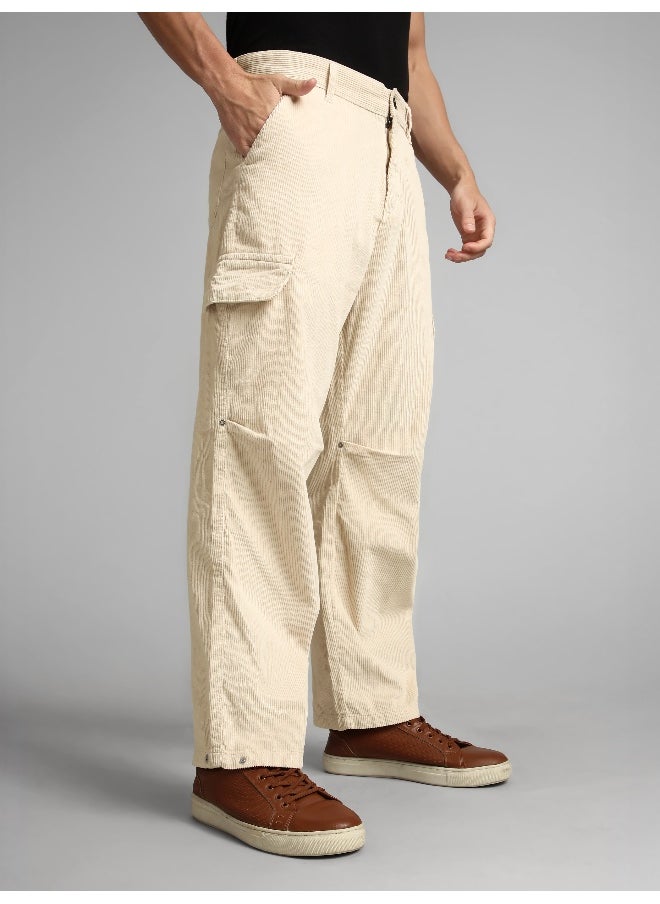 Beyoung Cream Oversize Corduroy Cargo Pants  - Image 2