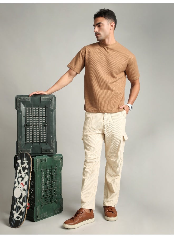 Beyoung Cream Oversize Corduroy Cargo Pants  - Image 5