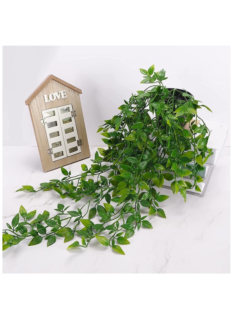YelaJoy Artificial Hanging Plants, 2pcs Fake Hanging Plant UV Resistant Plastic Plants, Fake Ivy Vine for Wall House Room Patio Indoor Outdoor Decor  - Image 3