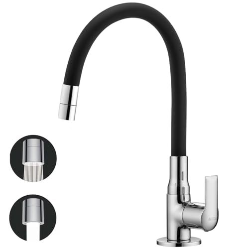 ALTON XNO5055-DF, Swan Neck with Flexible Swivel Spout | Kitchen Sink Tap | Kitchen Faucet | Tap for Kitchen Sink | Taps | Wash Basin Tap | Pillar Tap - Image 1