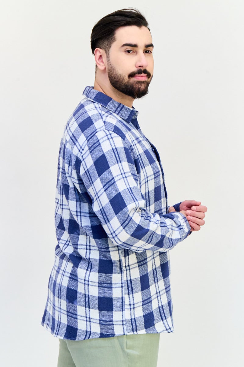 Celio قميص رجالي عادي بقصة مريحة بأكمام طويلة، ملون - Image 2