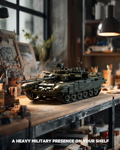 Nifeliz T90A Military Tank Building Set for Adults Military Vehicle Model Set with Realistic Details Ideal for Army Collectors and Building Enthusiasts 2083 PCS NF10330 - Image 5