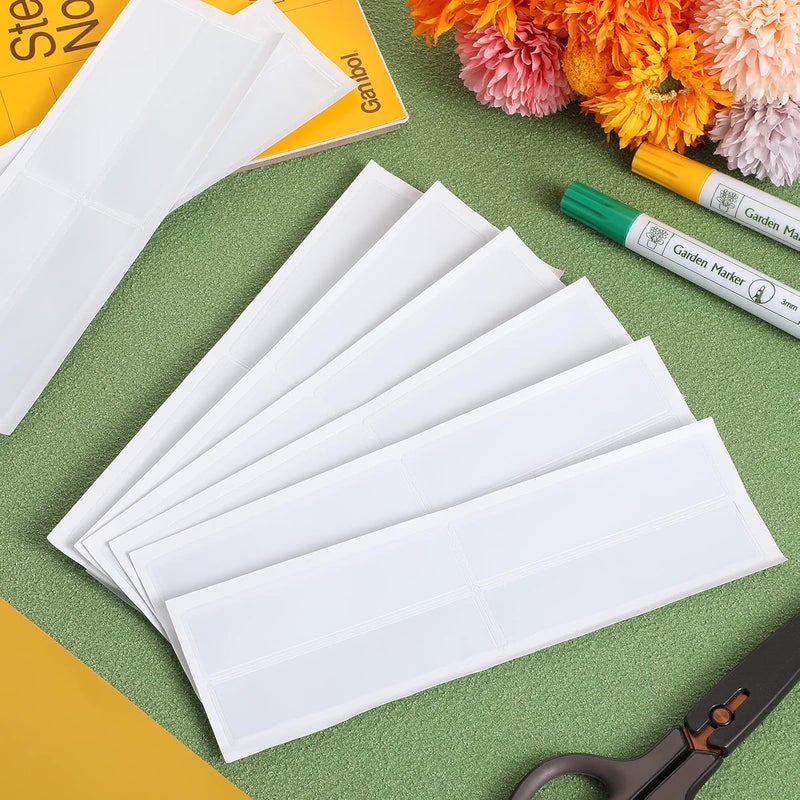 Epakh 100 Pack Self Adhesive Label Holders Shelf Tag Pockets 1.2 x 4.3 Inch Insert Card Sleeves for Storage Bins Warehouse Shelving Office Retail Drawer Mailbox Organization Identification Labels - Image 5