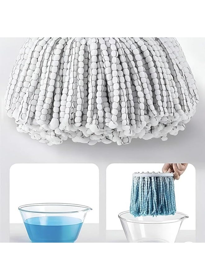 Transparent rotating acrylic mop bucket – Highly efficient wringing and cleaning system with 2 replacement parts and 360-degree head. - Image 4