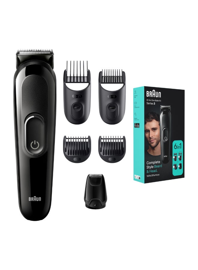BRAUN MGK 3410 – 6-in-1 Style Kit 3 MGK3410 beard & hair. Black - Image 1