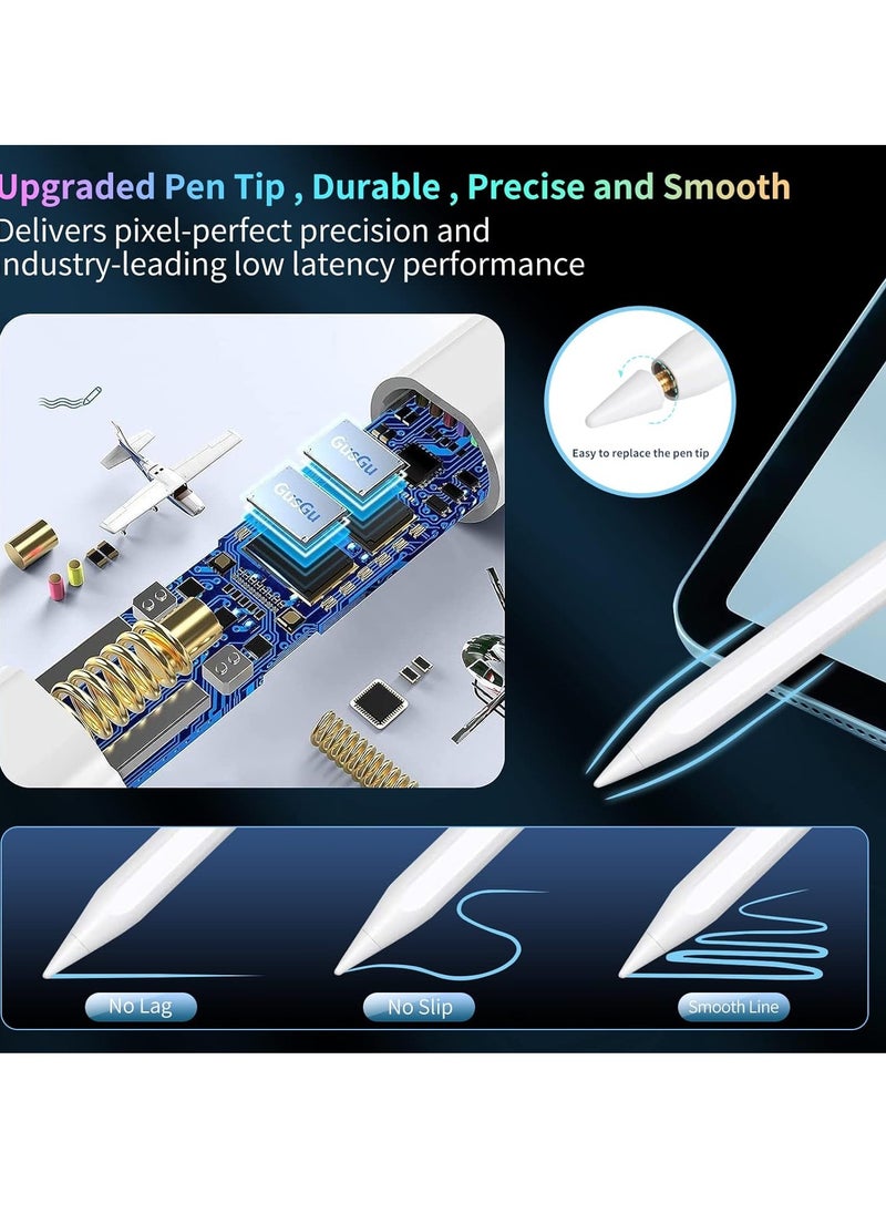 Generic - Stylus Pen for iPad 9th/10th Generation with Palm Rejection, Active Pen Compatible with Apple iPad 10th/9th/8th/7th/6th Generation, iPad Air 5th/4th/3rd Generation, iPad Pro 11 - Image 1