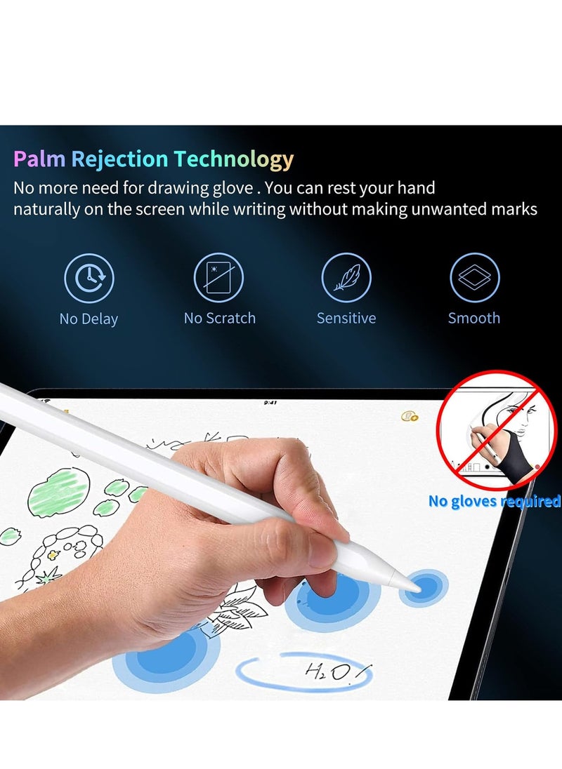 Generic - Stylus Pen for iPad 9th/10th Generation with Palm Rejection, Active Pen Compatible with Apple iPad 10th/9th/8th/7th/6th Generation, iPad Air 5th/4th/3rd Generation, iPad Pro 11 - Image 1