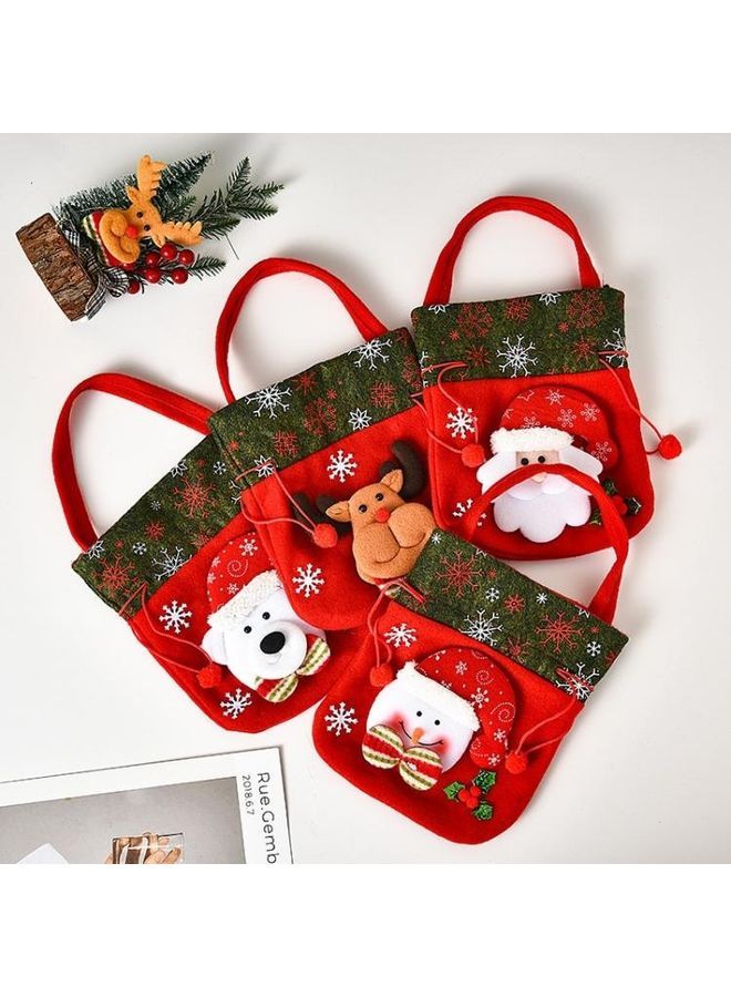 NIBEMINENT 5-Piecr Three-Dimensional Doll Candy Gift Handbag Drawstring Pocket Decoration Multicolour - Image 3