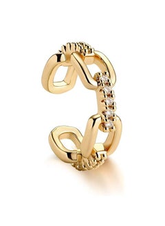 Mevecco Women Ear Cuff Earring Gold Non Pierced Ear Cartilage Clip on Wrap Hoop 14K Gold Filled Tiny Boho Beach Simple Minimalist Delicate Handmade Hypoallergenic Jewelry Gift-Sold as Single/Pair  - Image 1