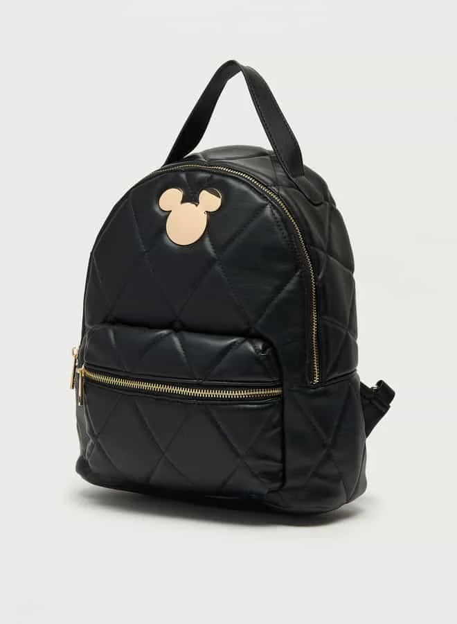SP Characters Minnie Mouse Accent Backpack with Shoulder Straps and Zip Closure