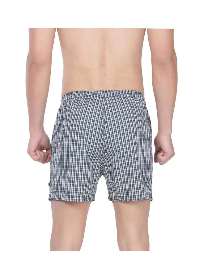 JOCKEY Jockey 8222 Men Super Combed Mercerized Cotton Woven Checkered Inner Boxers with Ultra soft and Durable Inner Waistband Pack of 2