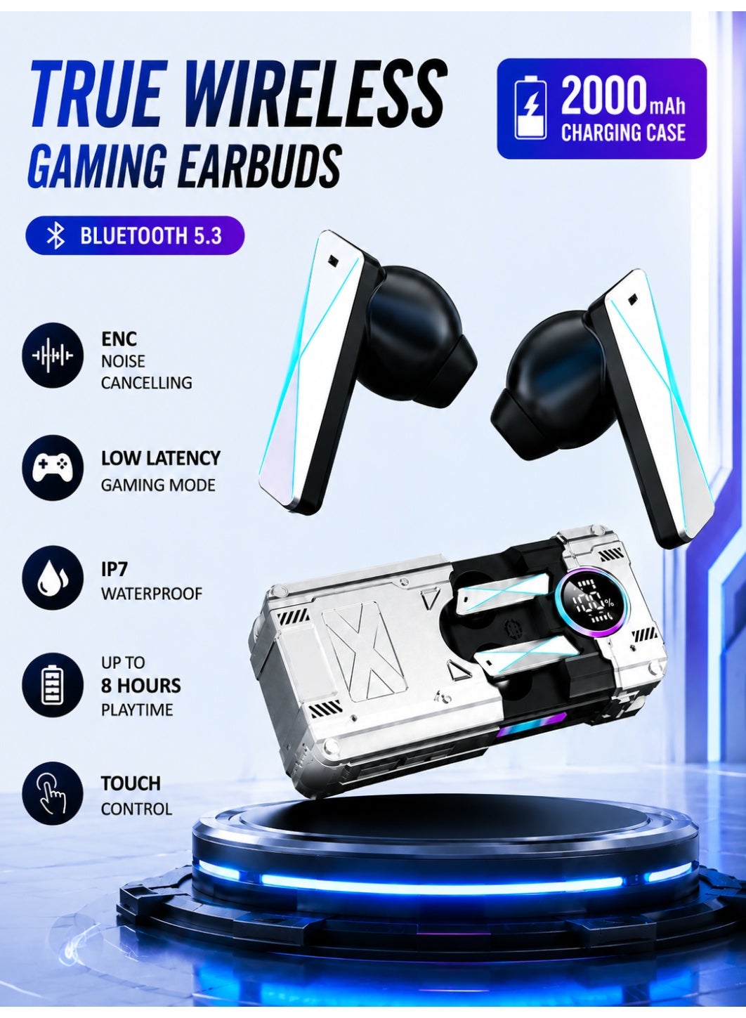 DAMIX DAMIX Wireless Gaming Earbuds Z6294F951491CB544CB51Z