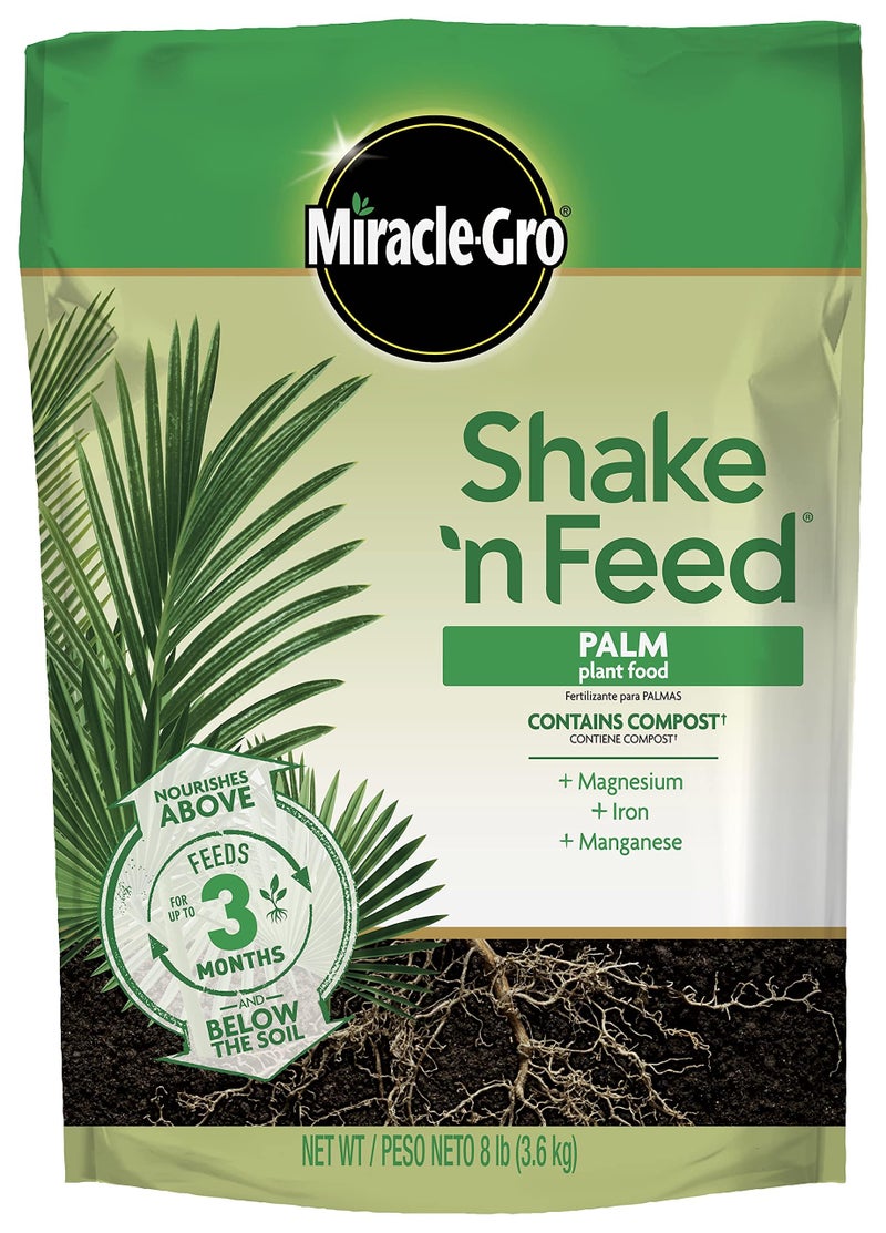 Miracle-Gro Shake 'N Feed Palm Plant Food, 8 lb., Feeds up to 3 Months - Image 1