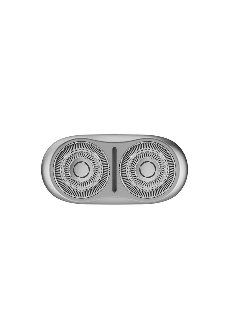 Xiaomi Electric Shaver S200 for Men – Rechargeable Cordless Razor with Dual Blade System, Wet & Dry Use, Fast Charging, IPX7 Waterproof Design, Ergonomic Grip, Travel-Friendly Electric Shaving Kit – Silver - Image 3