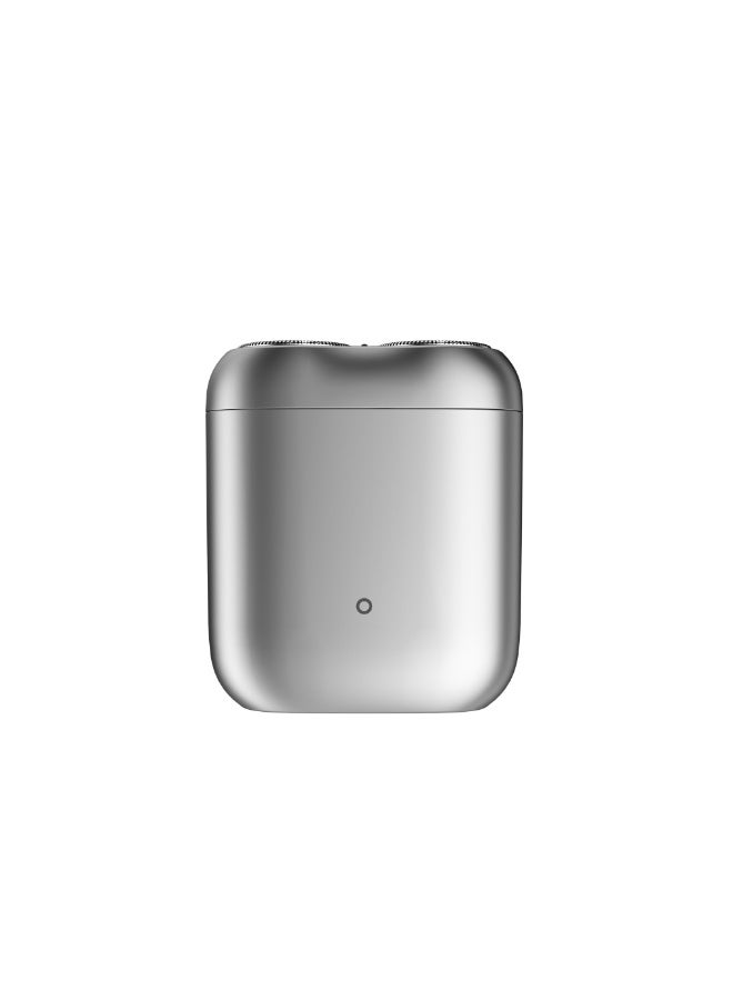 Xiaomi Electric Shaver S200 for Men – Rechargeable Cordless Razor with Dual Blade System, Wet & Dry Use, Fast Charging, IPX7 Waterproof Design, Ergonomic Grip, Travel-Friendly Electric Shaving Kit – Silver - Image 2