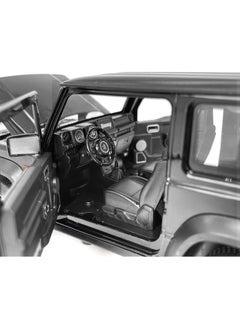 MSZ 1:18 Suzuki Jimny 2018 Alloy Toy SUV – Pull Back Off-road Car with Wheel Steering, Sound & Lights – Grey Model for Kids  - Image 3