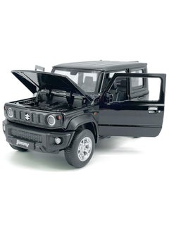 MSZ 1:18 Suzuki Jimny 2018 Alloy Toy SUV – Pull Back Off-road Car with Wheel Steering, Sound & Lights – Grey Model for Kids  - Image 4