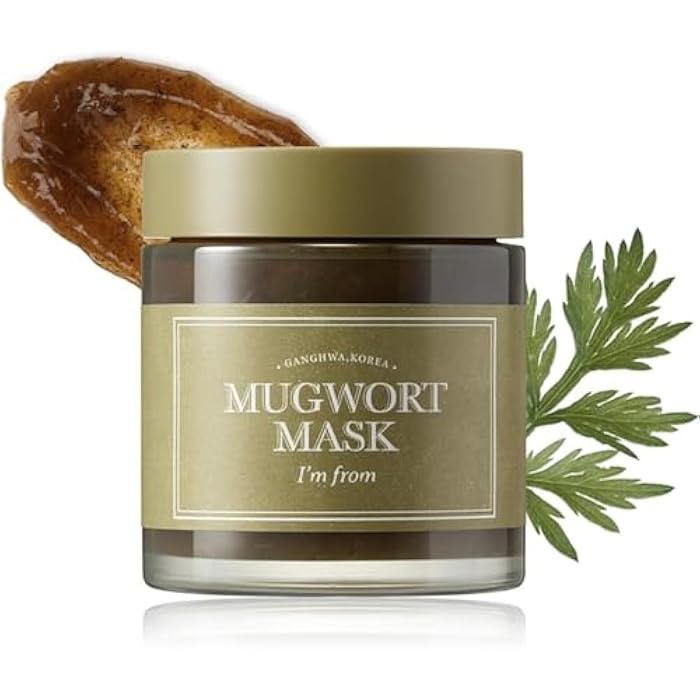I'M FROM [I'M FROM] Mugwort Mask 3.88 fl oz | Natural Herb, Tea tree, Wash-off, Cooling and fast Soothing Breakouts, for Sensitive skin - Image 1