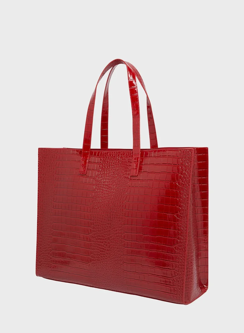 Ted Baker Allicon Imitation Croc Detail Icon Tote Bag
