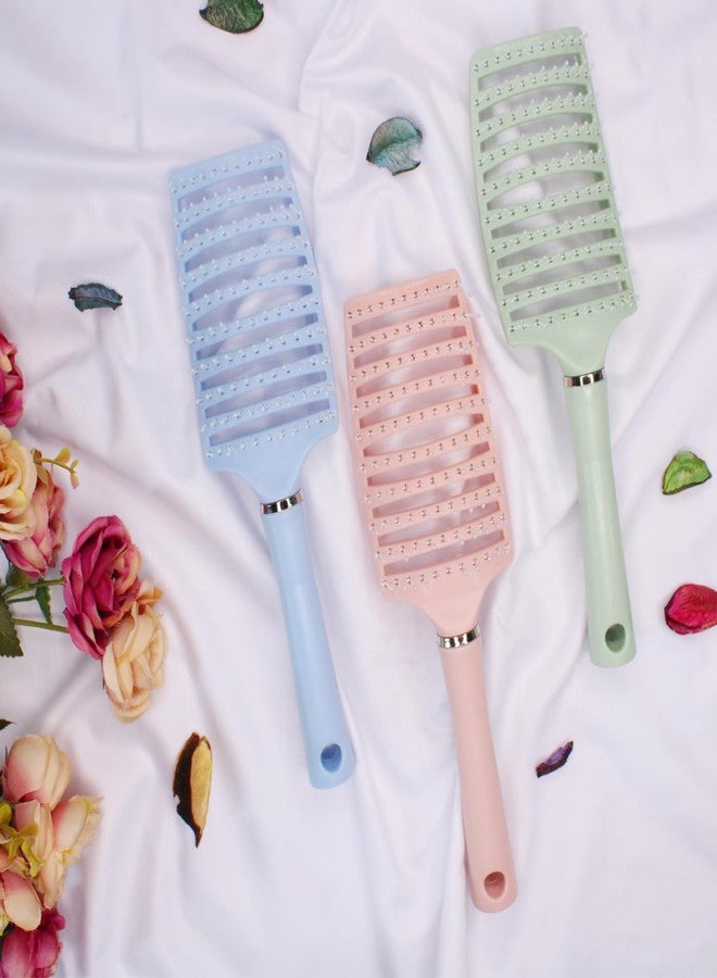 Fully Vented Hair Brush For Quick Blow Drying | Comb Brush For Wet Dry Curly Thick Straight Hair| Detangling Hair Brush For Women And Men | Scalp Massage Brush for All Hair Types - Image 3