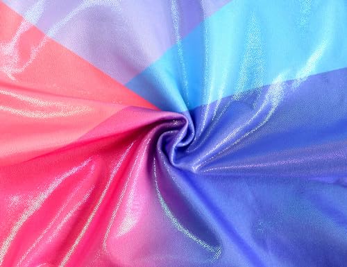 TENVDA Gymnastics Leotards for Girls Tumbling Outfit Size 10-12 Years Old Sparkly Pink Blue Bodysuit Matching Shorts Sets - Image 5