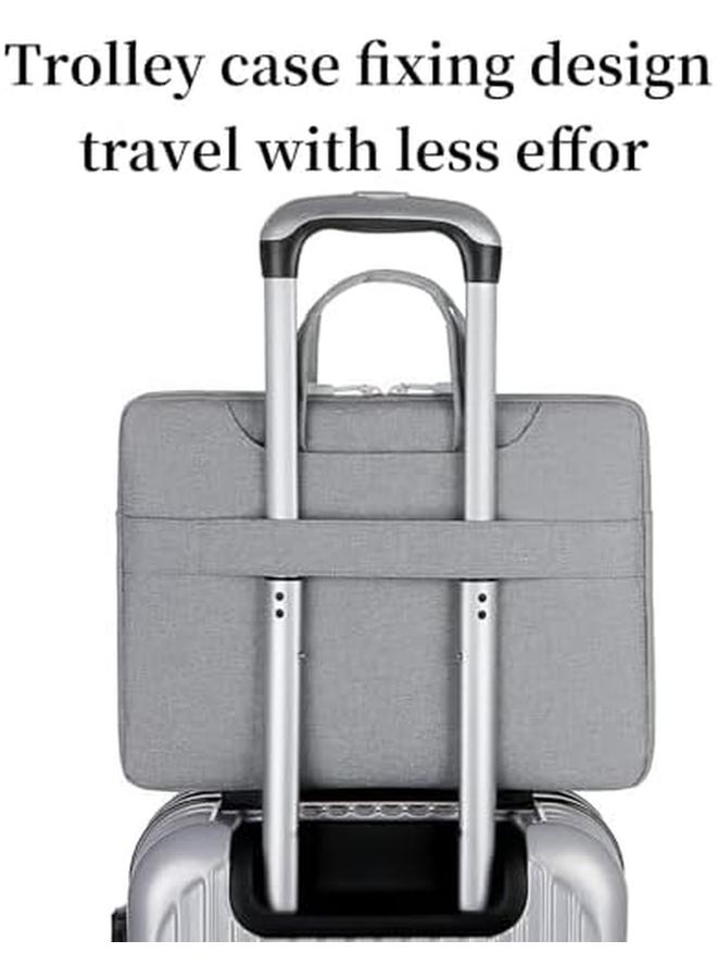 joyzzz Laptop Shoulder Bag 15.6 Inch Laptop Briefcase With Shoulder Straps And Handle Waterproof Lightweight Computer Shoulder Bag For Men  - Image 3