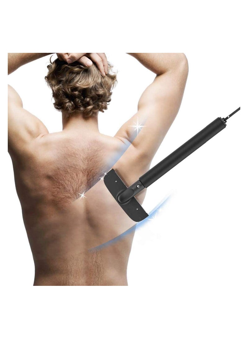 Adjustable Electric Back Shaver for Men - Safe, Painless Body Razor for Wet and Dry Use, Professional DIY Back Hair Removal Tool, Effortless Grooming Solution. - Image 1