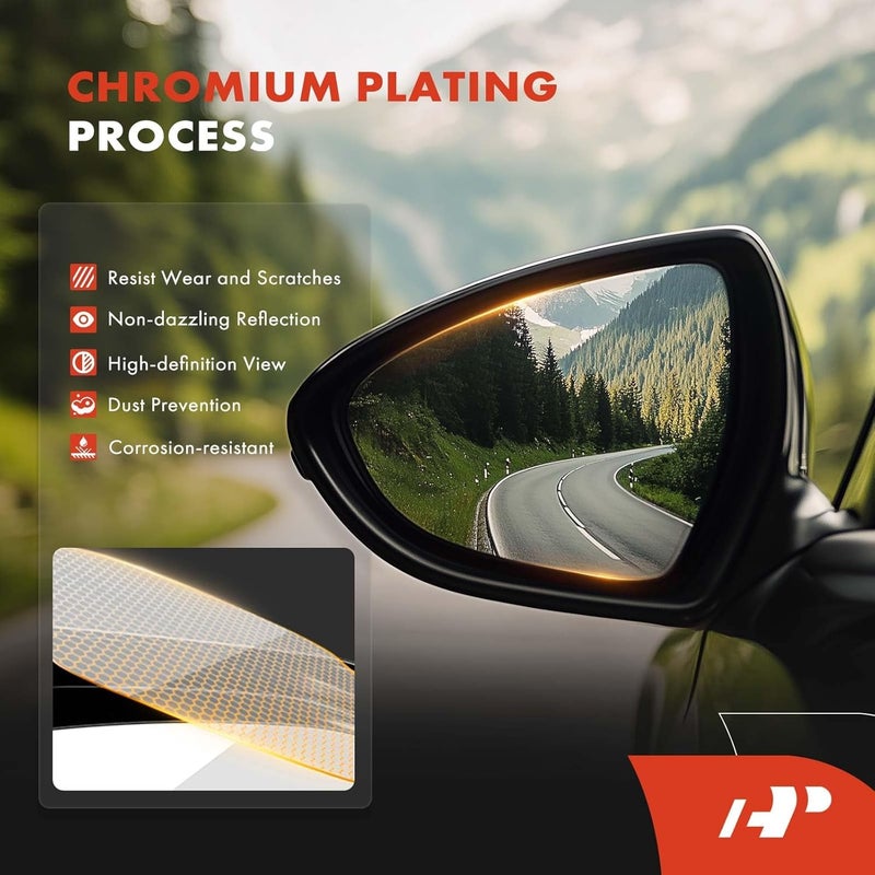 A-Premium Right Passenger Side Heated Mirror Glass for Ford F-150 - Image 5