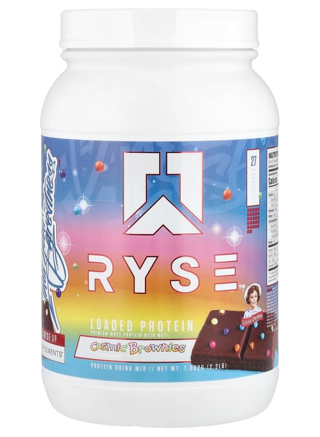 RYSE Loaded Protein Premium Whey Protein with MCTs Little Debbie® Cosmic® Brownies 2.2 lb (1002 g)