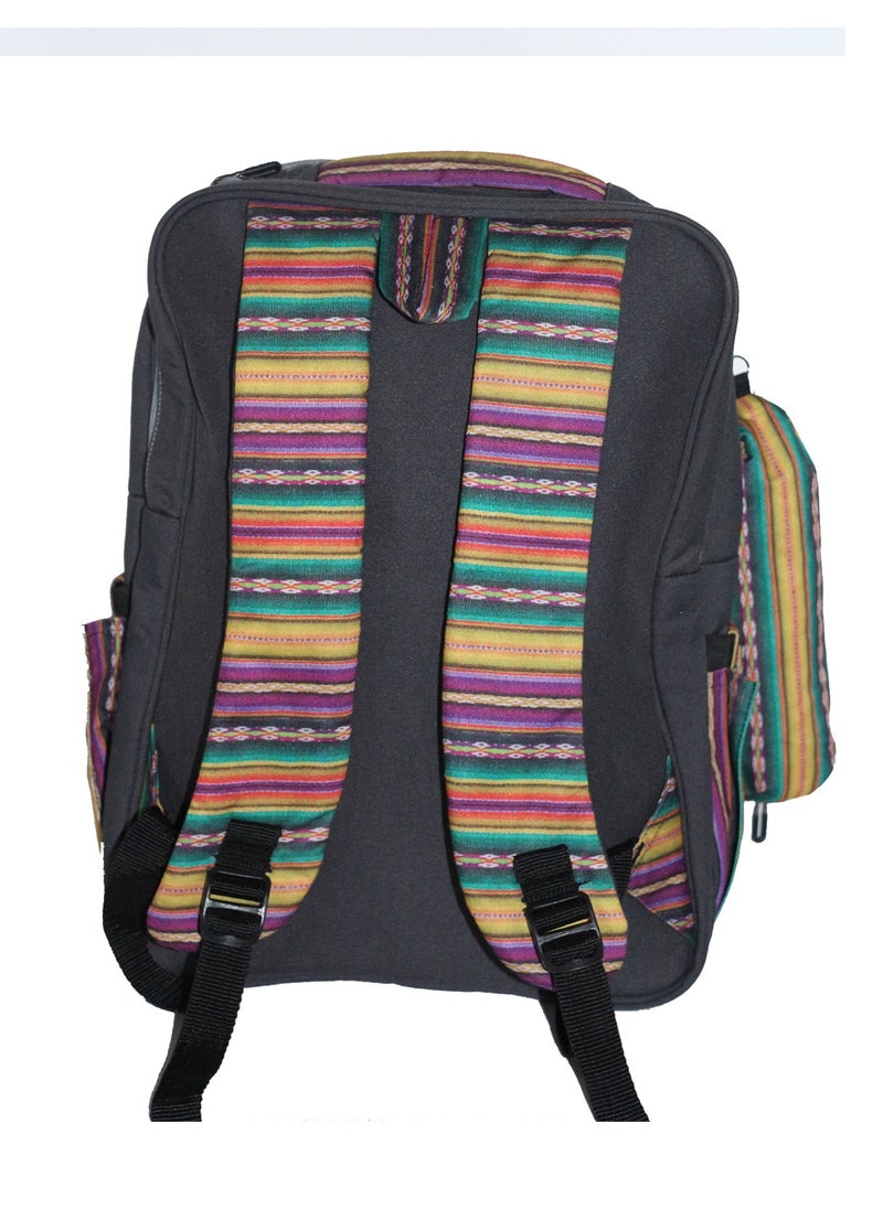 Gharibo Bags School backpack model 2 striped  - Image 3