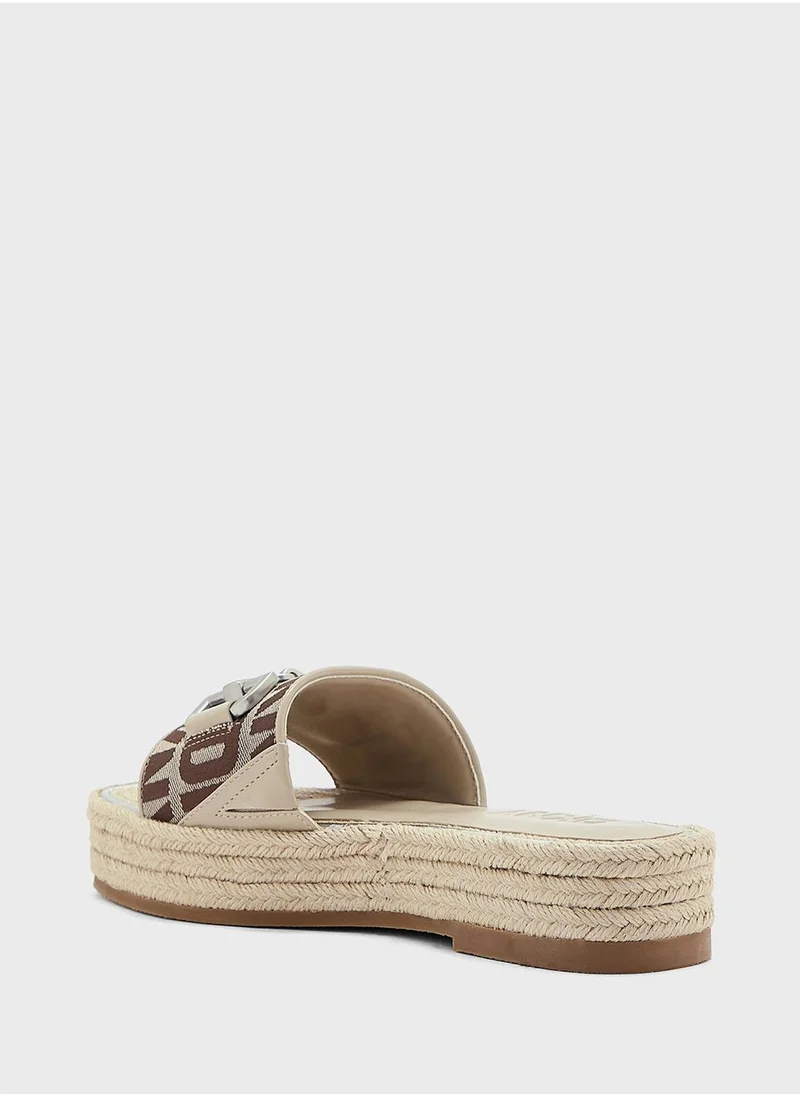 DKNY Fiona Platform Slide Sandals