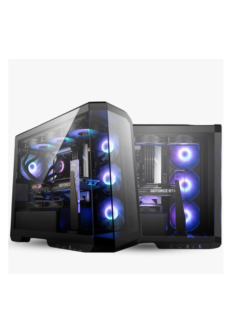 NANOTECH - كمبيوتر ألعاب NANOTECH مبرد بالسائل ARGB، Intel Core i7-14700F، Nvidia RTX 4060 8GB، ذاكرة وصول عشوائي DDR4 بسرعة 3600 ميجاهرتز سعة 32 جيجابايت، SSD NVME M.2 سعة 2 تيرابايت، مبرد سائل AIO بمروحتين، مزود طاقة بقوة 750 واط، Windows 11 Pro | Wi-Fi - Image 1