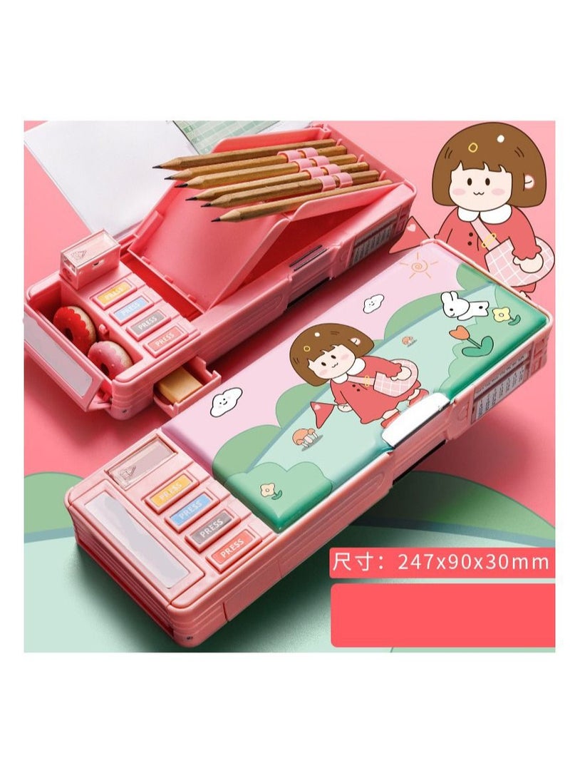 طبقة مزدوجة الكرتون حالة قلم رصاص - Image 1