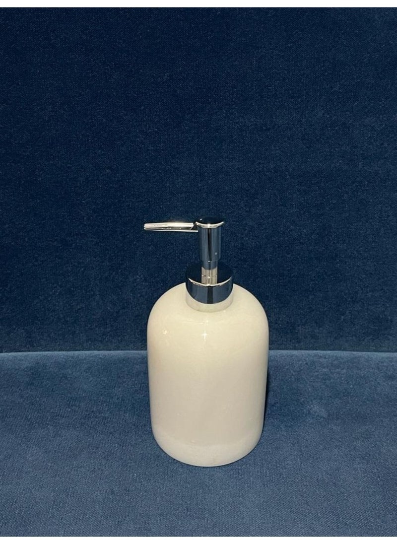 ATAY - Marble White Marble Liquid Soap Dispenser White - Image 1
