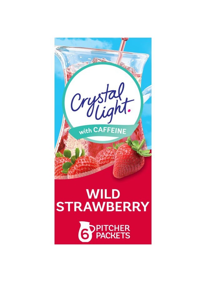 Crystal Light Wild Strawberry Energy Drink Mix with Caffeine (6 Pitcher Packets) - Image 1