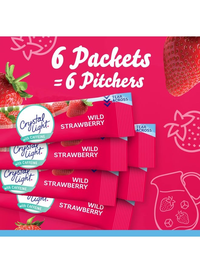 Crystal Light Wild Strawberry Energy Drink Mix with Caffeine (6 Pitcher Packets) - Image 5