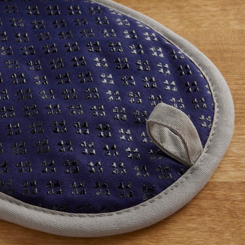 KitchenAid Asteroid Pot Holder 2-Pack Set  Cobalt Blue  6.5""x10"" - Image 3