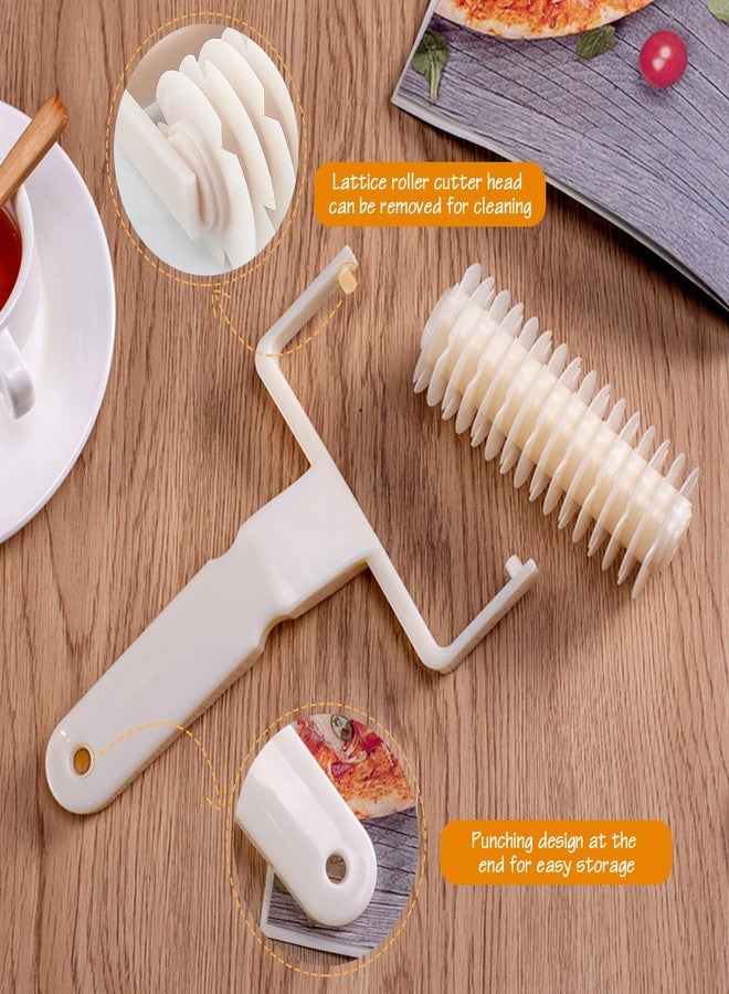 Aonagi Lattice Roller Cutter, Pie Pizza Cookie Dough Roller Lattice Household Baking Pastry Tools(Plastic lattice cutter) - Image 4