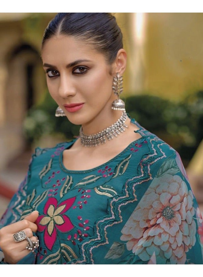 Fully stiched Kurti with pant and Dupatta  - Image 2